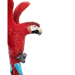 54746 KARE dekoracja PAPUGA ROZŁOŻONE  SKRZYDŁA 52x61 cm czerwona / niebieska King Home
