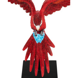 54746 KARE dekoracja PAPUGA ROZŁOŻONE  SKRZYDŁA 52x61 cm czerwona / niebieska King Home