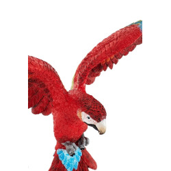 54746 KARE dekoracja PAPUGA ROZŁOŻONE  SKRZYDŁA 52x61 cm czerwona / niebieska King Home