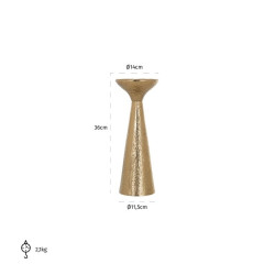 -KA-0180 RICHMOND świecznik FELIZ S złoty King Home