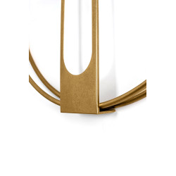 61478 KARE zegar CLIP 60 złoty King Home