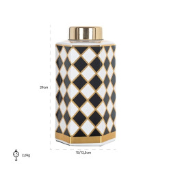 -KP-0070 RICHMOND pojemnik ozdobny/wazon PIP BIG King Home