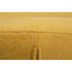 KH1501100192 Podnóżek EGG SZEROKI musztardowy.13 - wełna, stal King Home