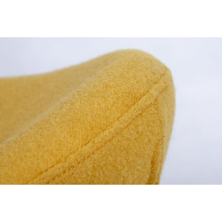 KH1501100192 Podnóżek EGG SZEROKI musztardowy.13 - wełna, stal King Home