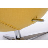 KH1501100195 Fotel EGG SZEROKI musztardowy.13 - wełna, podstawa stal King Home