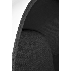 JH-069.BLACK Fotel OVALIA biało-czarny - włókno szklane King Home
