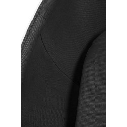 JH-069.BLACK Fotel OVALIA biało-czarny - włókno szklane King Home