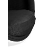 JH-069.BLACK Fotel OVALIA biało-czarny - włókno szklane King Home