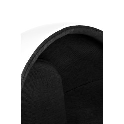 JH-069.BLACK Fotel OVALIA biało-czarny - włókno szklane King Home