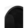 JH-069.BLACK Fotel OVALIA biało-czarny - włókno szklane King Home
