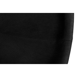 JH-069.BLACK Fotel OVALIA biało-czarny - włókno szklane King Home