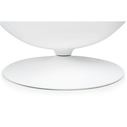 JH-069.BLACK Fotel OVALIA biało-czarny - włókno szklane King Home