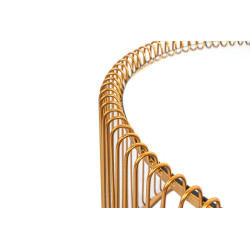 83456 KARE zestaw stolików kawowych WIRE mosiądz King Home