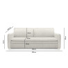 5900168831179 Sofa SENSE SLIM z funkcją spania - I grupa tkanin King Home