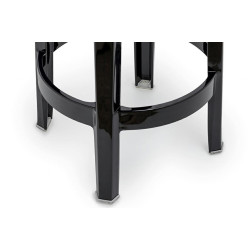 118-APC1.BLACK Krzesło barowe CHARLES 65 czarne - poliwęglan King Home