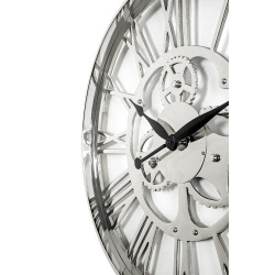 33289 KARE zegar GEAR 60 srebrny King Home