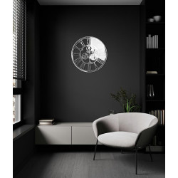 33289 KARE zegar GEAR 60 srebrny King Home