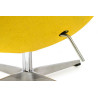 JH-026.MUSZTARDA.21 Fotel EGG CLASSIC musztardowy.21 - wełna, podstawa aluminiowa King Home