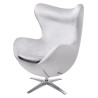 HE-066.HM8.37.LGREY Fotel EGG SZEROKI VELVET jasny szary.37 - welur, podstawa stal King Home