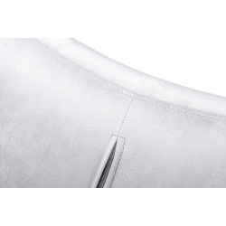 HE-066.HM8.37.LGREY Fotel EGG SZEROKI VELVET jasny szary.37 - welur, podstawa stal King Home