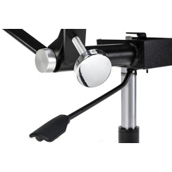 B055.BLACKL Fotel biurowy BODY PRESTIGE PLUS czarny - skóra naturalna, aluminium King Home