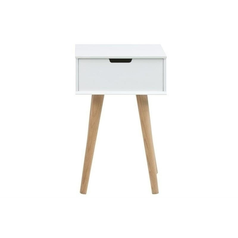 0000060638 ACTONA szafka MITRA biała - MDF, nogi dębowe King Home