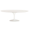 RT-335V.MDF Stół TULIP ELLIPSE biały - blat owalny MDF, metal King Home