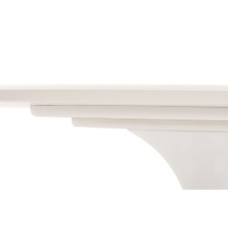 RT-335V.MDF Stół TULIP ELLIPSE biały - blat owalny MDF, metal King Home