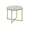0000074144 ACTONA stolik ALISMA 50 - szkło, złota podstawa King Home