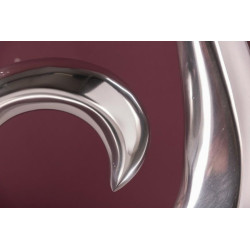 8841 INVICTA wazon WAVE 50 srebrny - aluminium King Home