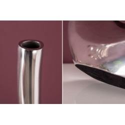 8841 INVICTA wazon WAVE 50 srebrny - aluminium King Home