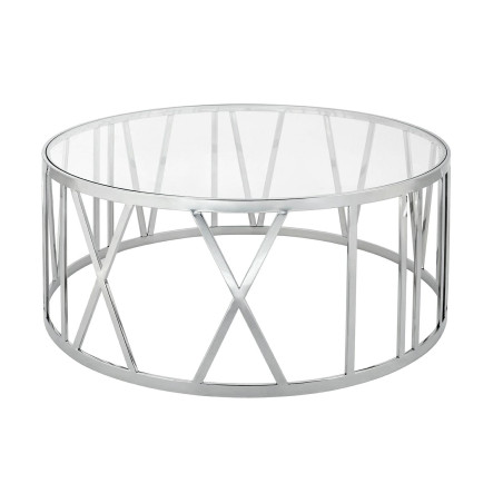 TIME_ROMAN Stolik TIME ROMAN - szło, polerowana stal nierdzewna King Home