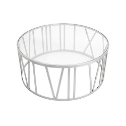 TIME_ROMAN Stolik TIME ROMAN - szło, polerowana stal nierdzewna King Home