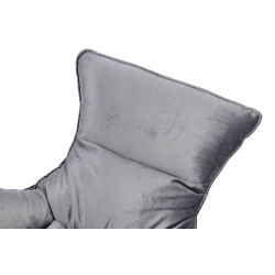 MSE011000302.V23 Fotel OTILIA STAND VELVET ciemny  szary welur King Home