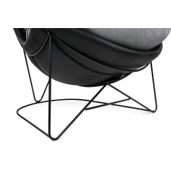 MSE011000302.V23 Fotel OTILIA STAND VELVET ciemny  szary welur King Home