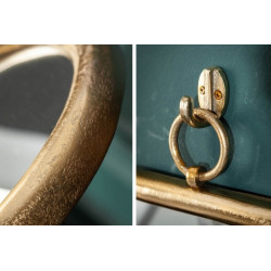 40380 INVICTA lustro wiszące PORTRET 28 cm  złote King Home