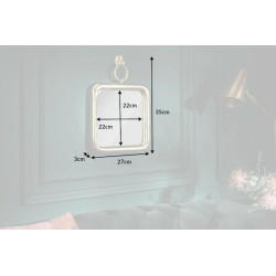 40380 INVICTA lustro wiszące PORTRET 28 cm  złote King Home