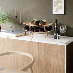 1018289-390 UMBRA stojak na wino VINOLA naturalny King Home