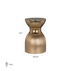 -AS-0008 RICHMOND stolik JADEY złoty King Home