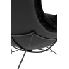 MSE01000302 Fotel OTILIA STAND VELVET czarny King Home