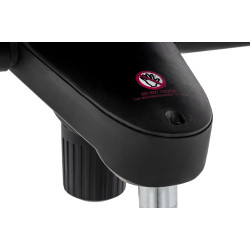 YS-6809.BLACK.WALNUT Fotel biurowy LOUNGE BUSINESS czarny - sklejka orzech, skóra naturalna, stal polerowana King Home