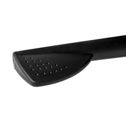 YS-6809.BLACK.WALNUT Fotel biurowy LOUNGE BUSINESS czarny - sklejka orzech, skóra naturalna, stal polerowana King Home