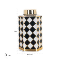 -KP-0069 RICHMOND pojemnik ozdobny/wazon PIP SMALL King Home