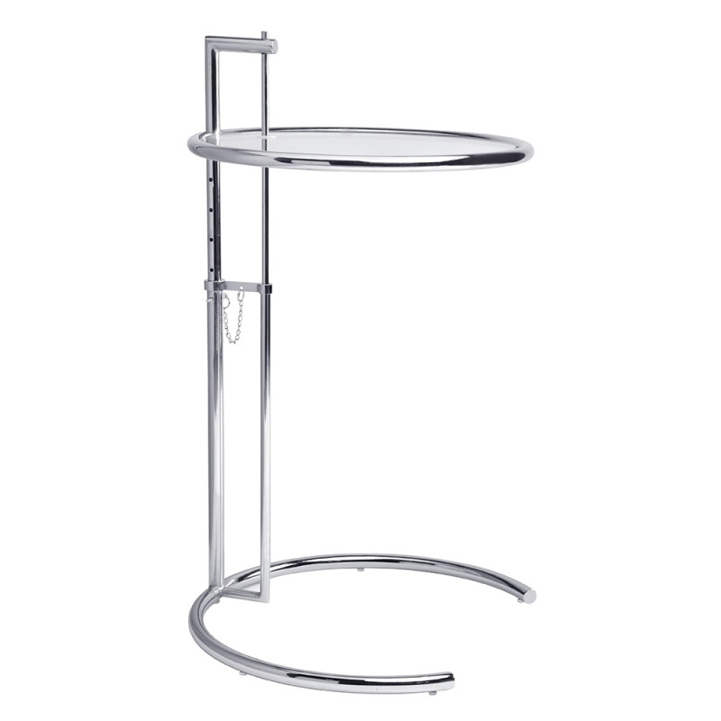 GT-08 Stolik GREY chromowany - metal, szkło King Home