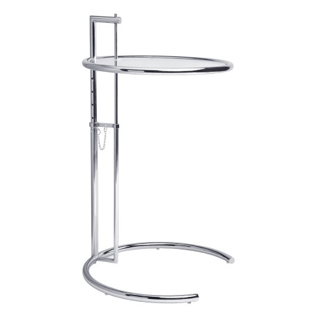 GT-08 Stolik GREY chromowany - metal, szkło King Home