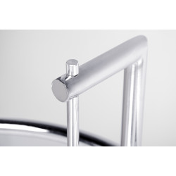 GT-08 Stolik GREY chromowany - metal, szkło King Home