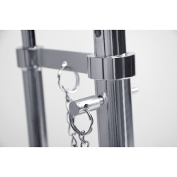 GT-08 Stolik GREY chromowany - metal, szkło King Home