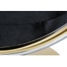 JH200-1.BLACK.VELVET Fotel BUBBLE STAND GOLD VELVET poduszka czarna King Home