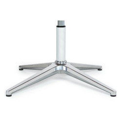 YS-6809.SET.WALNUT Fotel biurowy LOUNGE BUSINESS czarny z podnóżkiem - sklejka orzech, skóra naturalna, stal polerowana King 