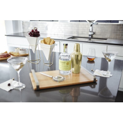 1004372-524 UMBRA zestaw doniczek TRIGG - biały, złoty King Home